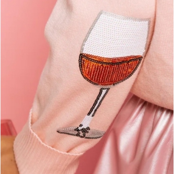 Women’s Queen of Sparkles Sweater Rosé Queen - Picture 4 of 8